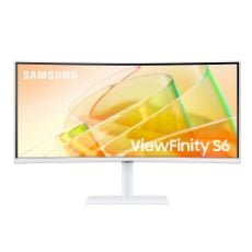 Εικόνα της Οθόνη Samsung ViewFinity S6 S65TC 34" Curved VA Ultra WQHD 100Hz HDR White LS34C650TAUXEN