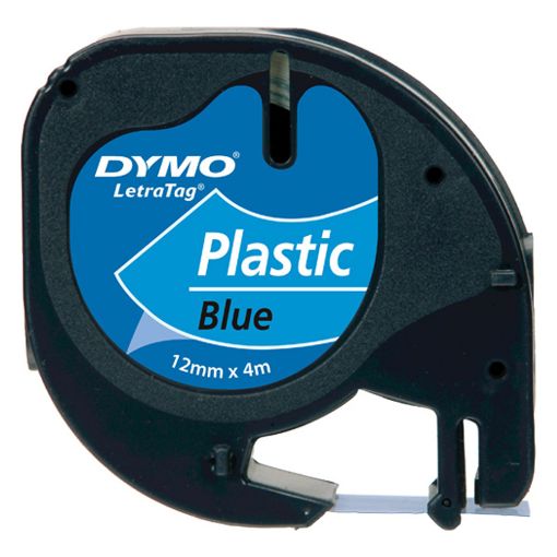 Εικόνα της Ταινία Ετικετογράφου Dymo LetraTag Tape Black on Blue 12mm x 4m S0721650