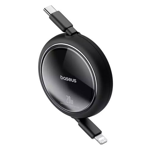 Εικόνα της Καλώδιο Baseus USB-C to Lightning 20W Retractable Μαύρο 1m P10364501111-00
