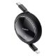 Εικόνα της Καλώδιο Baseus USB-C to Lightning 20W Retractable Μαύρο 1m P10364501111-00