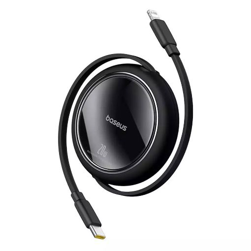 Εικόνα της Καλώδιο Baseus USB-C to Lightning 20W Retractable Μαύρο 1m P10364501111-00