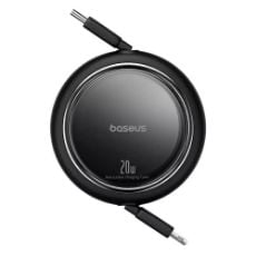 Εικόνα της Καλώδιο Baseus USB-C to Lightning 20W Retractable Μαύρο 1m P10364501111-00