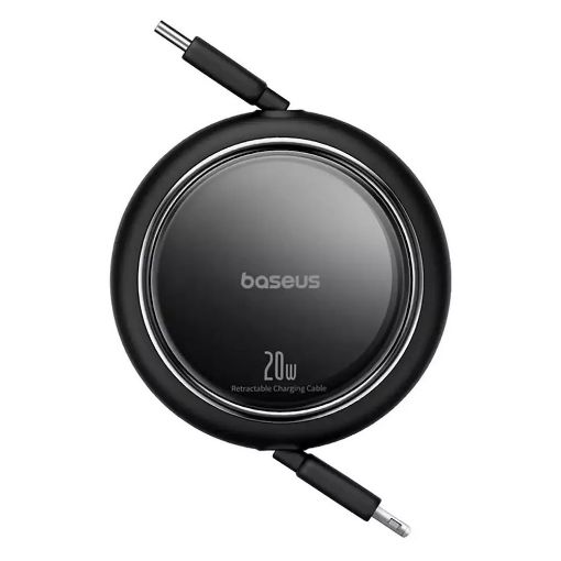Εικόνα της Καλώδιο Baseus USB-C to Lightning 20W Retractable Μαύρο 1m P10364501111-00