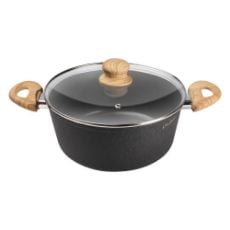 Εικόνα της Κατσαρόλα Lamart Natur 24cm 3,9lt Μαύρο LT1247