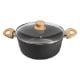 Εικόνα της Κατσαρόλα Lamart Natur 24cm 3,9lt Μαύρο LT1247