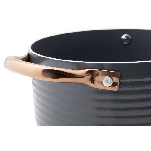 Εικόνα της Κατσαρόλα Lamart Orro 24cm Black/Silver LT1241