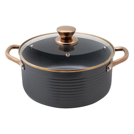 Εικόνα της Κατσαρόλα Lamart Orro 24cm Black/Silver LT1241