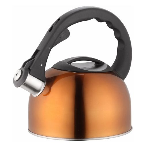 Εικόνα της Τσαγιέρα Ανοξείδωτη Lamart 18cm 2lt Χαλκίνο/Μαύρο LT7003