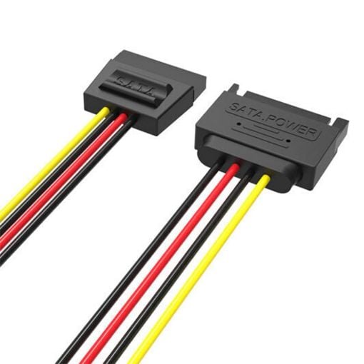 Εικόνα της Vention SATA 15-Pin Power Extension 0.3m Black KDABY