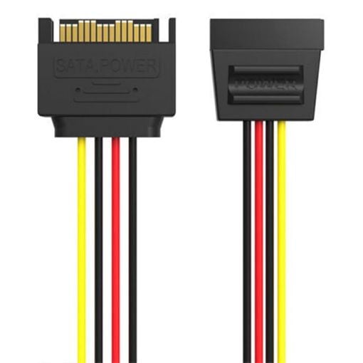 Εικόνα της Vention SATA 15-Pin Power Extension 0.3m Black KDABY