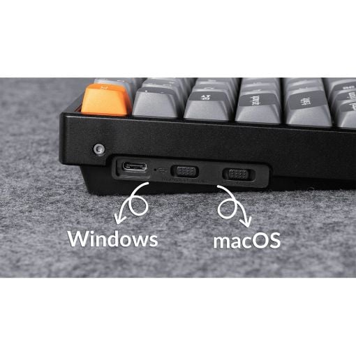 Εικόνα της Πληκτρολόγιο Keychron K2 Max QMK 75% Wireless RGB Aluminum Hot-Swappable Brown Switches (US) K2M-J3