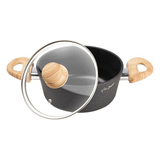 Εικόνα της Κατσαρόλα Lamart Natur 20cm 2,2lt Μαύρο LT1246
