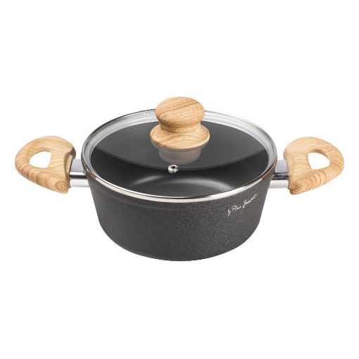 Εικόνα της Κατσαρόλα Lamart Natur 20cm 2,2lt Μαύρο LT1246