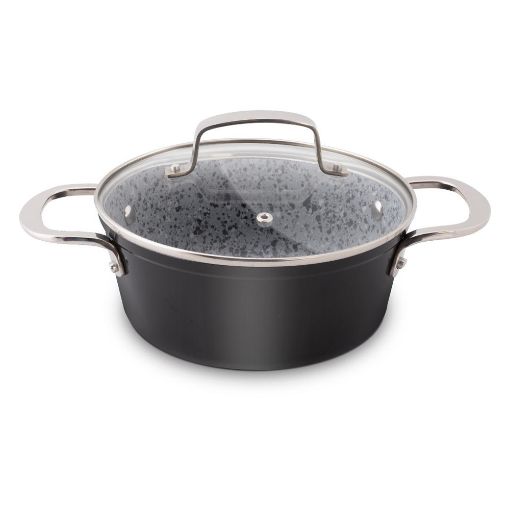 Εικόνα της Κατσαρόλα Lamart Granit 18cm 1,6lt Βlack LT1252
