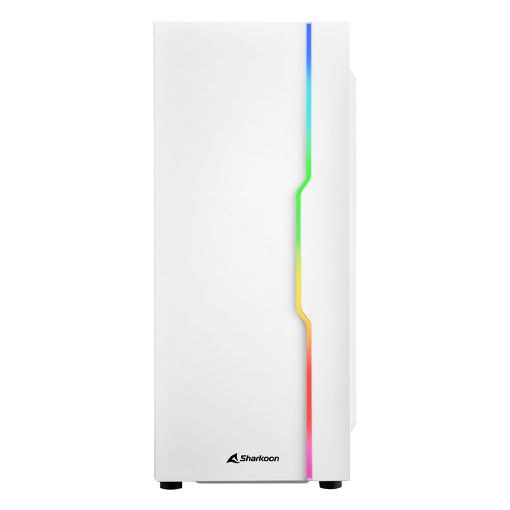 Εικόνα της Sharkoon RGB Slider Tempered Glass White