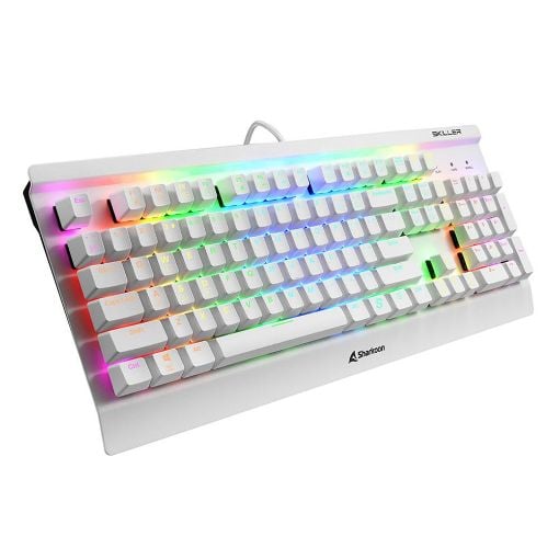 Εικόνα της Πληκτρολόγιο Sharkoon Skiller Mech SGK3 Kailh Blue US White