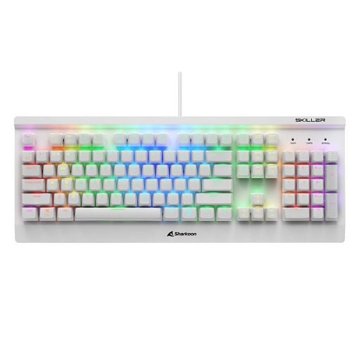 Εικόνα της Πληκτρολόγιο Sharkoon Skiller Mech SGK3 Kailh Blue US White