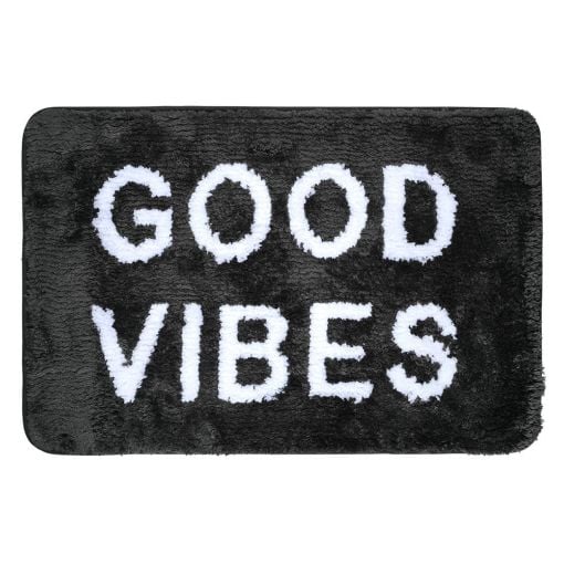 Εικόνα της Πατάκι Μπάνιου Estia Good Vibes Black 02-28558