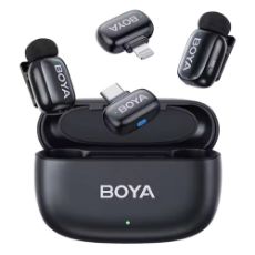 Εικόνα της Boya Mini USB-C & Lightning 2mics & Charging Box Black