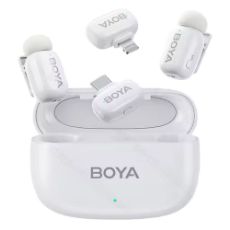 Εικόνα της Boya Mini USB-C & Lightning 2mics & Charging Box White