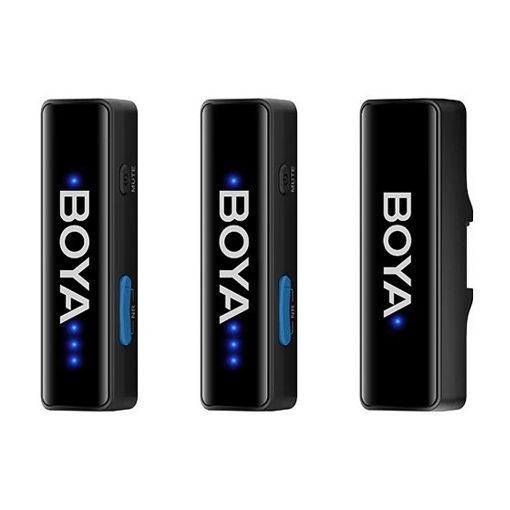 Εικόνα της Boya Boyalink V2 USB-C/ Lightning/ 3.5mm TRS & Charging Case Black