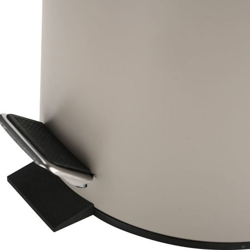 Εικόνα της Καλαθάκι Μπάνιου Estia Classic Μεταλλικό Soft Close 5lt Matte Taupe 02-5580