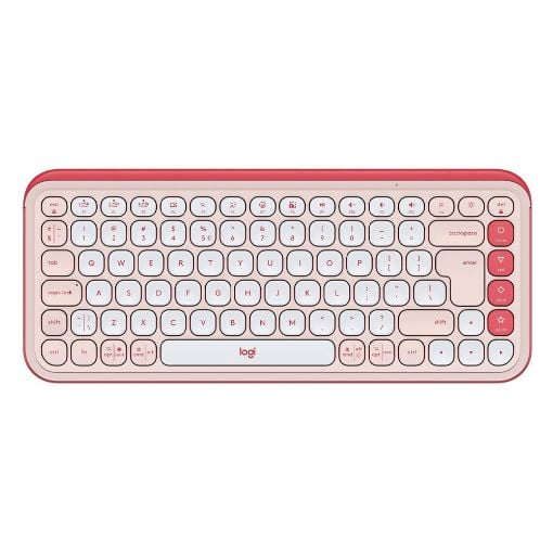 Εικόνα της Πληκτρολόγιο Logitech Pop Icon Keys Bluetooth Rose/Off White 920-013073