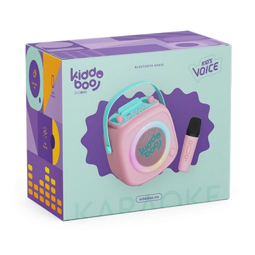 Εικόνα της Ηχείο Kiddoboo KidsVoice Bluetooth Κaraoke Speaker & Mic Pink KB23028PNK