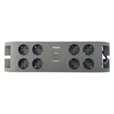 Εικόνα της Πολύπριζο Ασφαλείας Philips 8 Θέσεων 2m Γκρι SPN3180A/GRS