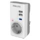 Εικόνα της Μονόπριζο Ασφαλείας Philips USB-C/USB-A Λευκό CHP8010W/GRS