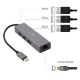 Εικόνα της Adapter Cablexpert USB-C Gigabit Network with 3-Port USB Hub Grey A-CMU3-LAN-01