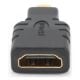 Εικόνα της Adapter Cablexpert HDMI Female to micro-HDMI Male Black A-HDMI-FD