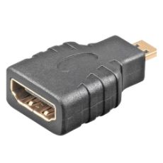 Εικόνα της Adapter Cablexpert HDMI Female to micro-HDMI Male Black A-HDMI-FD