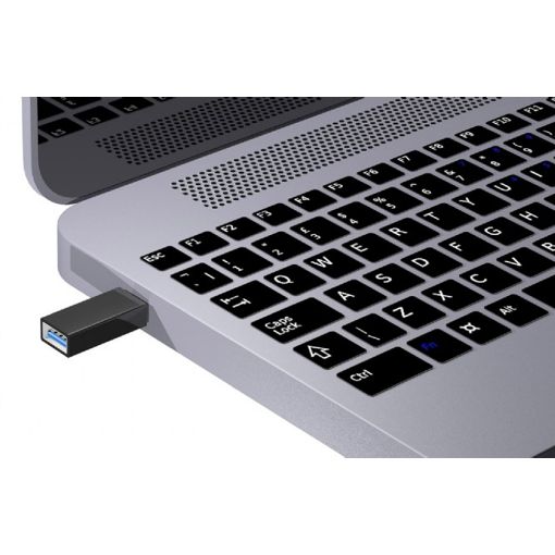 Εικόνα της Adapter Cablexpert USB-C Male to USB-A Female Black A-USB3-CMAF-01
