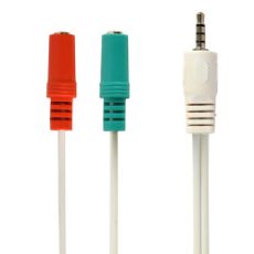 Εικόνα της Καλώδιο Cablexpert Audio 3.5mm Male to Double Audio + Microphone 3.5mm Female 0.2m CCA-417
