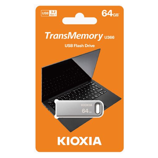 Εικόνα της Kioxia TransMemory U366 USB Flash Drive 64GB White LU366S064GG4