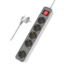 Εικόνα της Πολύπριζο Powertech PT-1057 5 Θέσεων 1.4m White
