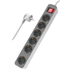 Εικόνα της Πολύπριζο Powertech PT-1058 6 Θέσεων 1.4m White
