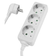 Εικόνα της Πολύπριζο Powertech PT-868 3 Θέσεων 1.5m White