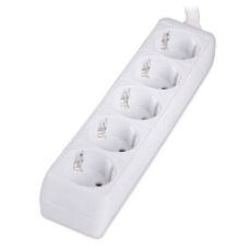 Εικόνα της Πολύπριζο Powertech PT-869 5 Θέσεων 1.5m White