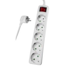 Εικόνα της Πολύπριζο Powertech PT-876 5 Θέσεων 3m White