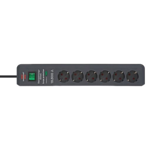 Εικόνα της Πολύπριζο Ασφαλείας Brennenstuhl Secure-Tec 6 Θέσεων με Διακόπτη 1.5m Anthracite 1159540366