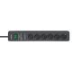 Εικόνα της Πολύπριζο Ασφαλείας Brennenstuhl Secure-Tec 6 Θέσεων με Διακόπτη 1.5m Anthracite 1159540366