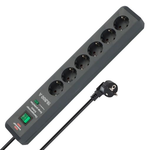 Εικόνα της Πολύπριζο Ασφαλείας Brennenstuhl Secure-Tec 6 Θέσεων με Διακόπτη 1.5m Anthracite 1159540366