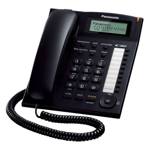 Εικόνα της Ενσύρματο Τηλέφωνο Panasonic KX-TS880EXB Black