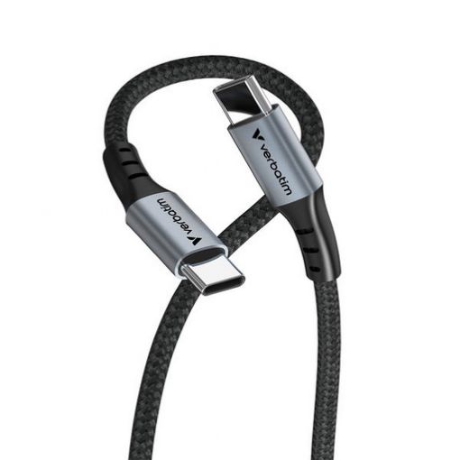 Εικόνα της Καλώδιο Verbatim Sync & Charge USB-C to USB-C 100W 1.2m Black 31846