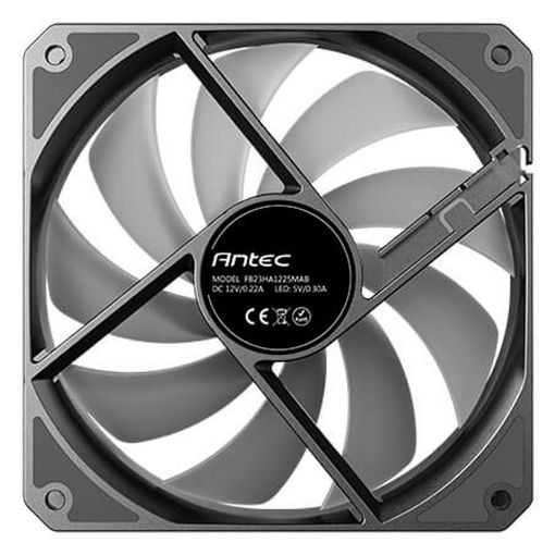 Εικόνα της Case Fan Antec P12 120mm ARGB PWM Reverse Black