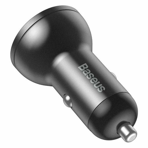 Εικόνα της Φορτιστής Αυτοκινήτου Baseus Digital Display Dual USB 4.8A Grey CCBX-0G
