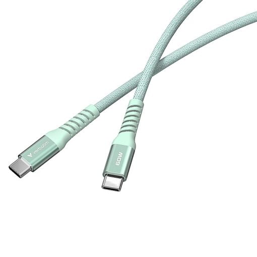 Εικόνα της Καλώδιο Verbatim Sync & Charge USB-C to USB-C 60W Magnetic 1.2m Green 31864