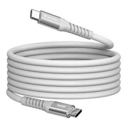 Εικόνα της Καλώδιο Verbatim Sync & Charge USB-C to USB-C 60W Magnetic 1.2m Grey 31850